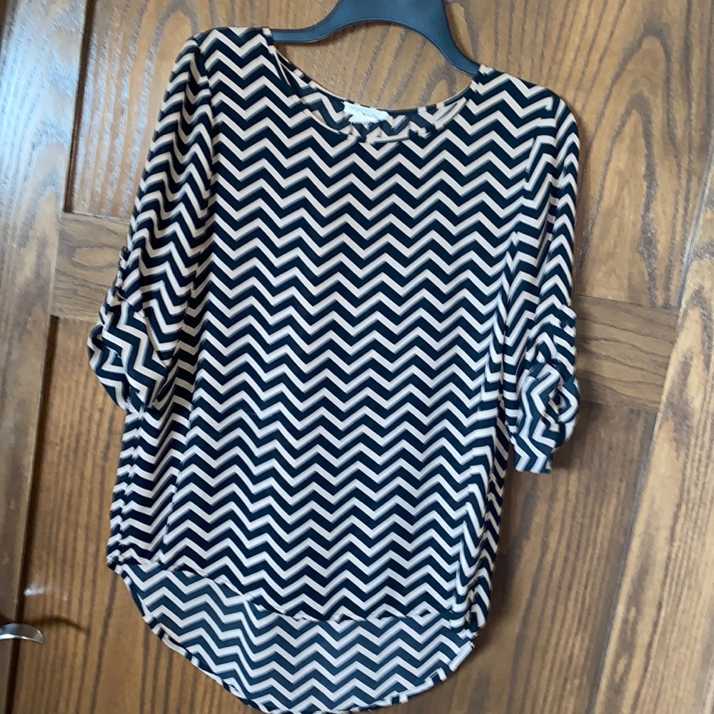 Chevron print blouse